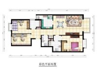 美式风格—西山枫林—三居室