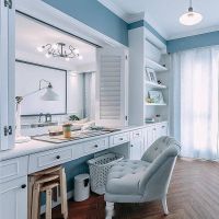 唯美蓝色简欧二居装修大全