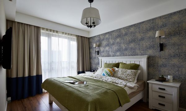 现代简约卧室房间装饰效果图