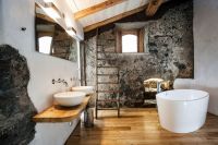 原始自然风格小型别墅效果图