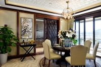 中式混搭三居室设计效果图