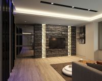 现代日式设计三室两厅效果图