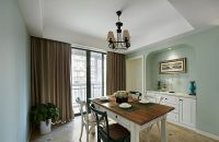 美式休闲三居室家装设计效果图