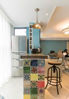 混搭风格两居室设计装修效果图