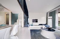 现代创意别墅餐厅装饰效果图