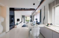 现代创意别墅餐厅装饰效果图