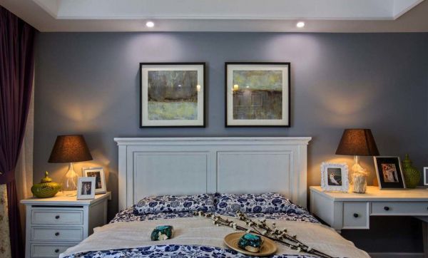 美式卧室布置装饰设计效果图片