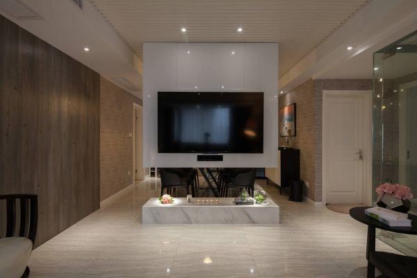 美式现代客厅室内设计图片