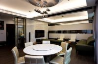 现代装修20平米客厅吊顶