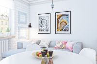 清新北欧风格一居室效果图