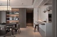 温馨时尚二居室效果图