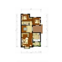 欧式风格万通天竺新新家园溪悦澜墅装修设计案例