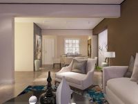 潮白河孔雀城280平米叠拼，现代简约风格装修