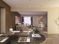 潮白河孔雀城280平米叠拼，现代简约风格装修