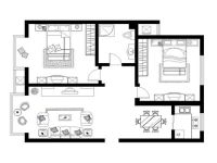 马赛公馆-现代简约-两居室