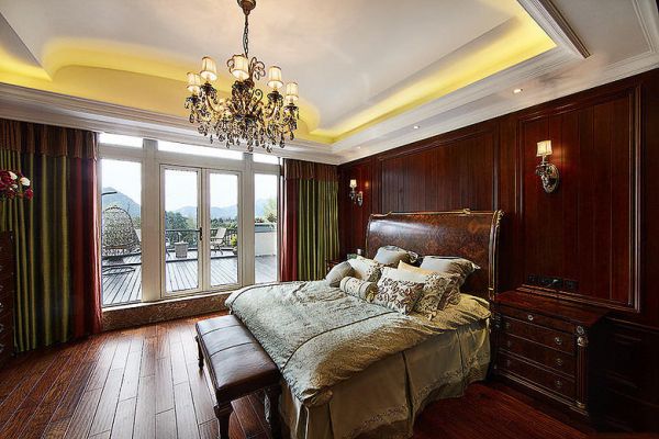 豪华古典美式卧室设计