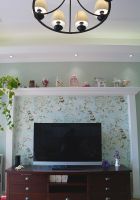 英式田园风格三居室家装设计效果图