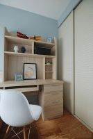 蓝色清新宜家二居装修效果图