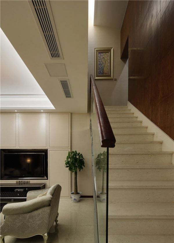简欧现代室内楼梯装饰效果图
