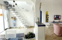 可爱蓝白地中海复式家居装修