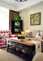 现代田园风格两居室设计效果图