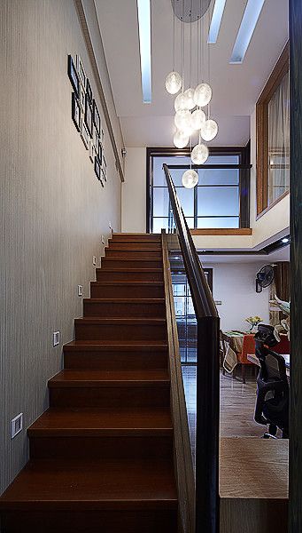 现代复式室内楼梯装饰设计效果图