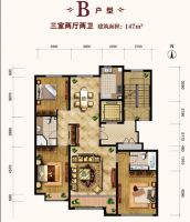 北京城建·世华龙樾 三居室 中式风格