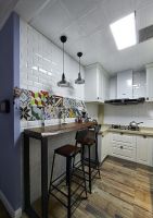 蓝色美式客厅设计