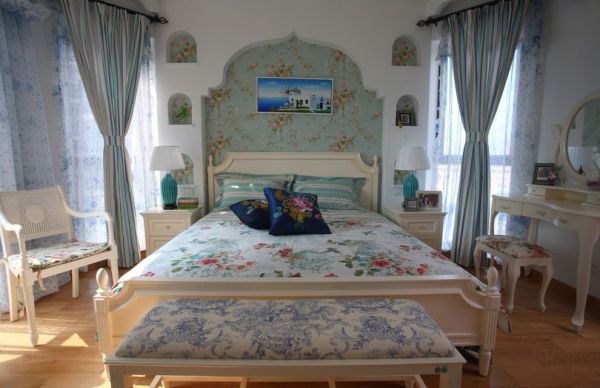精美豪华地中海风格卧室布置