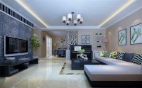 绿地国宝21城一三居现代简约风装修案例
