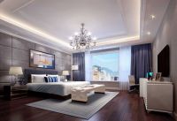 以简欧风格为主 强调空间的对比美