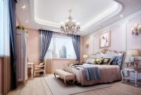 以简欧风格为主 强调空间的对比美