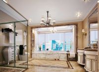 以简欧风格为主 强调空间的对比美