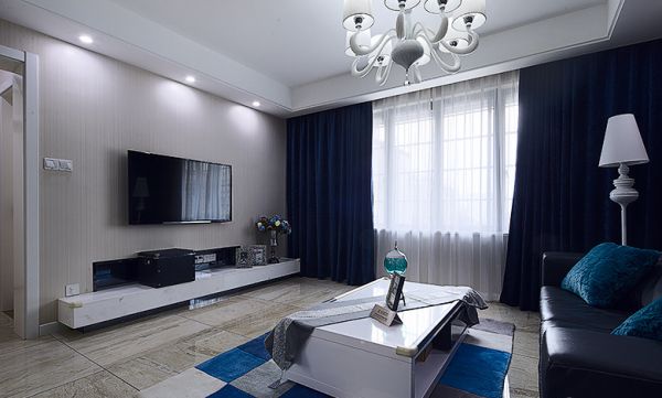 现代简洁设计客厅装饰效果图