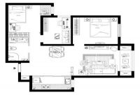 芍药居北里114平简约三居