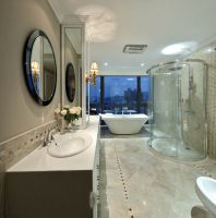 古典美式豪华复式家装效果图