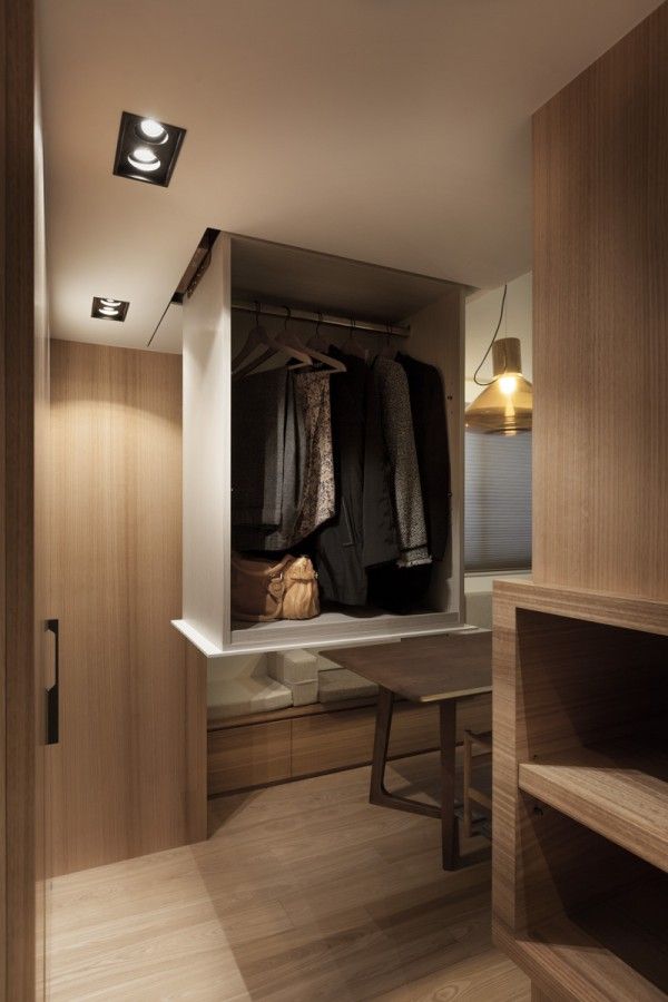 台湾26平米极简小公寓衣柜设计