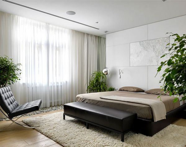 莫斯科现代风格住宅卧室设计