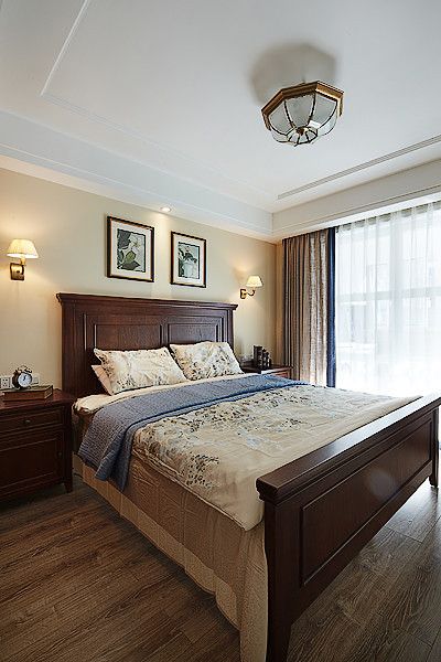 美式风格家装卧室设计效果图片