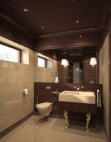 现代中式二居室设计参考图