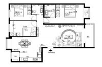 中信府150平简欧式两居式