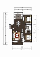 美式风格—东花市北里—二居室