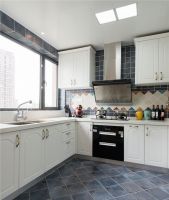 135平米美式风格三居室家庭装修效果图