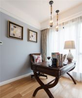 135平米美式风格三居室家庭装修效果图