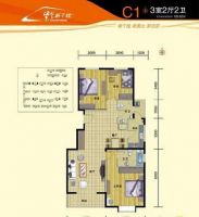 紫金新干线 三居室 田园风格