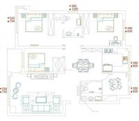 亚泰桂花苑（112平）现代简约风格案例赏析