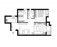 红杉公馆一两居室现代装修案例