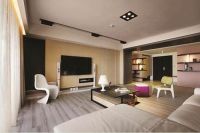 深色木质墙面 温润大气住宅