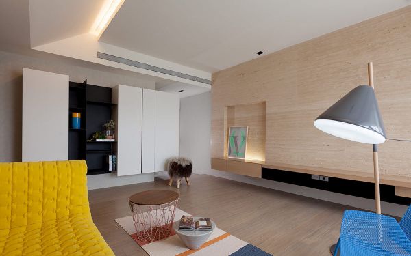 极简风格公寓室内家装设计效果图