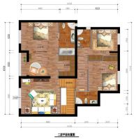 北京华侨城-建欧风格-复式四居室